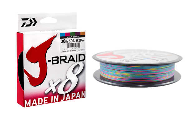 Bild på Daiwa J-Braid X8 Multicolor 300m