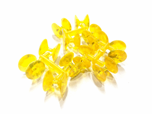 Bild på Diamond Fish Eyes (12-16-pack) Yellow 4mm