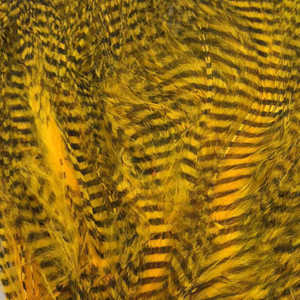 Bild på Marabou Fine Barred Feathers Sunburst Yellow