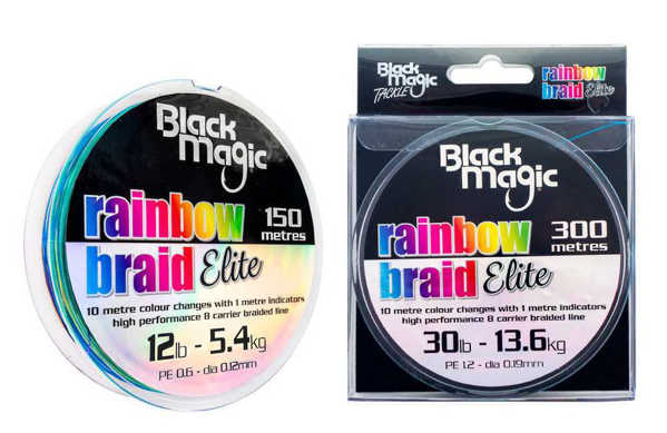 Bild på Black Magic Rainbow Braid Elite 300m