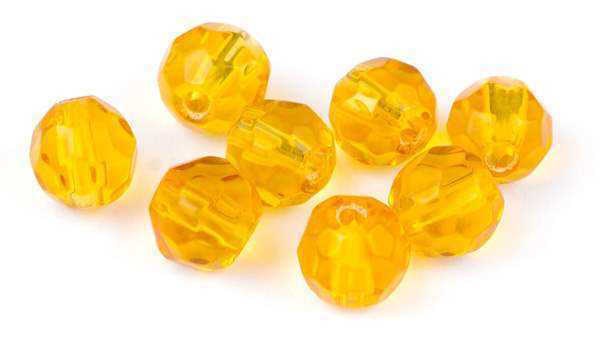 Bild på Darts Glass Beads Amber 6mm (9-pack)