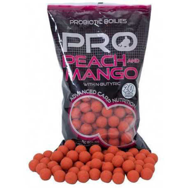 Bild på Starbaits Probio Boilies Peach & Mango 10mm (1 kg)