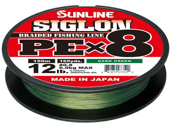 Bild på Sunline Siglon PE X8 Braid Dark Green 150m