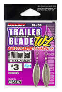 Bild på Decoy Trailer Blade Willow Leaf Silver (2 pack)