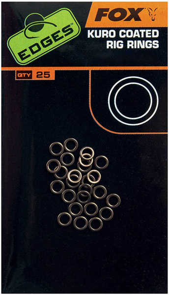 Bild på Fox Edges Kuro Coated Rig Rings (25 pack)