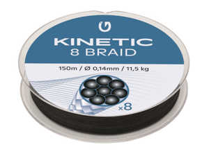Bild på Kinetic Cyber Braid X8 Black 150m 0,14mm / 11,5kg