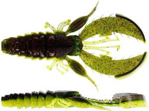 Bild på Westin CreCraw Creaturebait 6,5cm 4g (6 pack) Black/Chartreuse