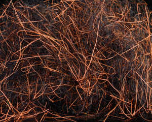 Bild på Spawns UV Simi Seal Dubbing Black/UV Orange