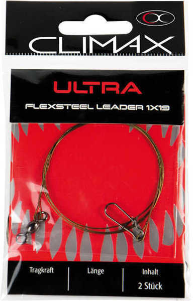 Bild på Climax Ultra Flexsteel Leader 1x19 30cm (2 pack)