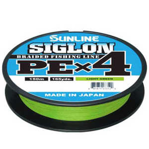Bild på Sunline Siglon PE X4 Braid Light Green 150m 0,153mm / 6,0kg