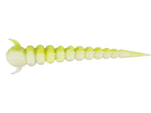 Bild på Westin Greedy Worm 5,5cm (10 pack) White/Chartreuse (Banana)