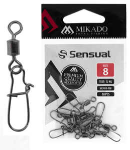 Bild på Mikado Sensual Roller Swivel Fastlock Snap (5-10 pack) #20 / 6kg (10 pack)